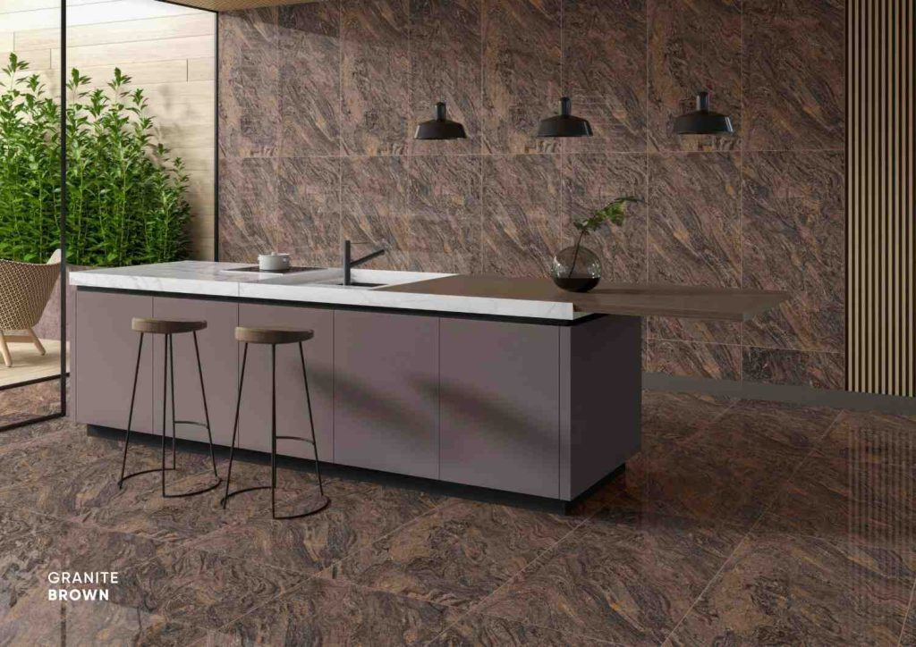 galaxy brown tiles for kitchen wall and floor