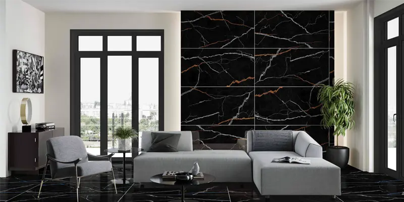 60x120cm Black sugar tiles