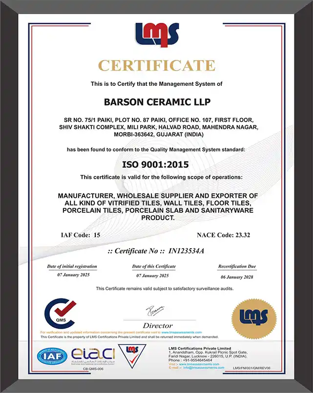 iso certificate